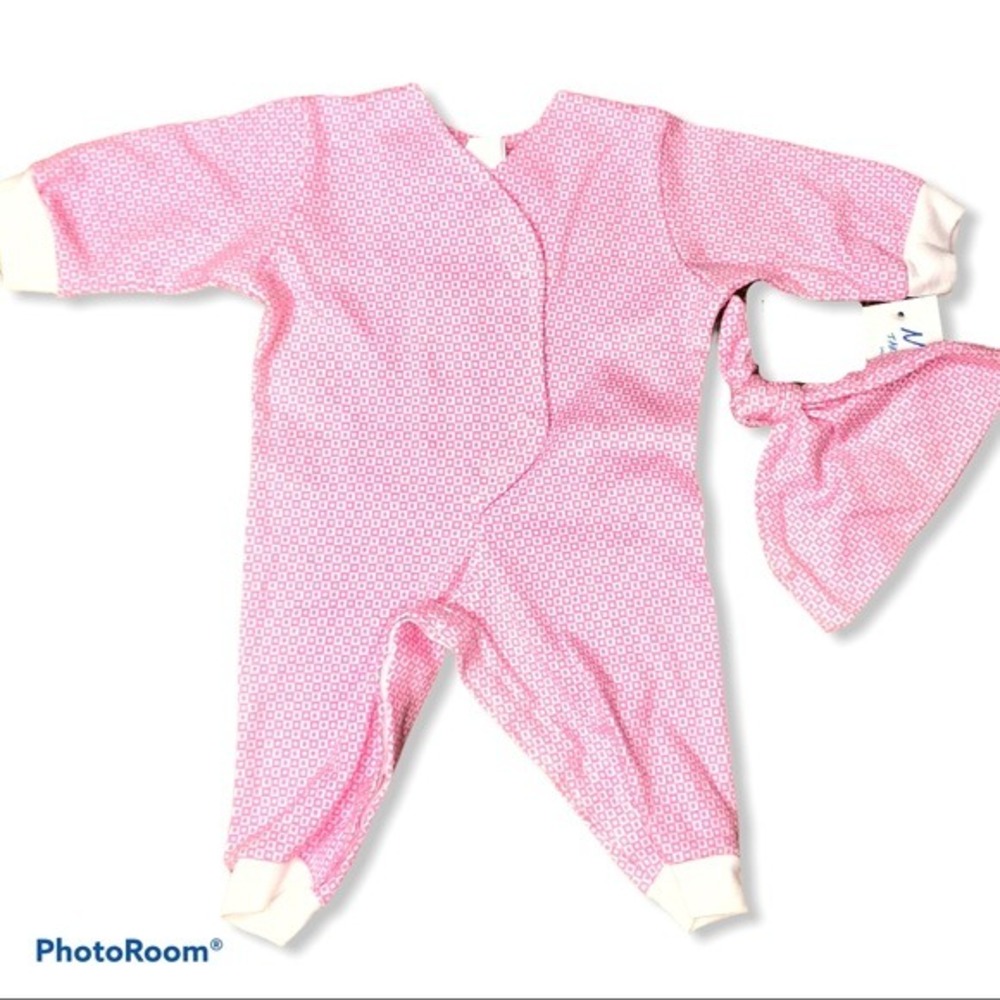 New 6-8 Pounds‎ Newborn Romper Outfit 2Pc Infant Baby Girl Babies Infants Girls